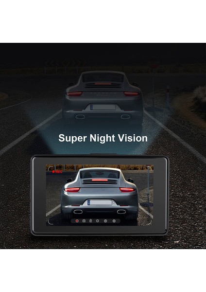 Wıfı 4K Araba Kamera Kayıt Cihazı Gece Görüş Çift Lens App Kamera Araç Güvenlik Sürüş Video Kaydedici
