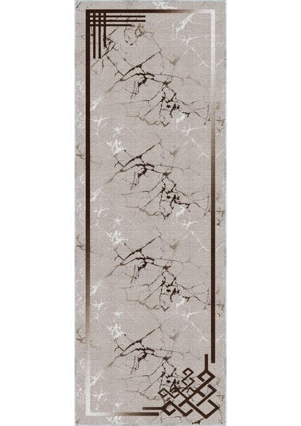 Masana Modern Bej Polyester ve Pamuklu Yıkanabilir Kaydırmaz Taban Dijital Baskı Halı modelleri