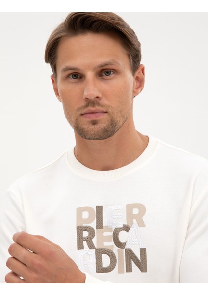 Erkek Ekru Regular Fit Sweatshirt 50316087-VR019 fiyatları