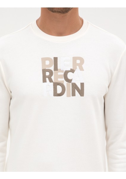 Erkek Ekru Regular Fit Sweatshirt 50316087-VR019
