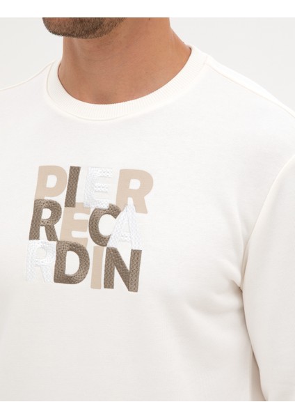 Erkek Ekru Regular Fit Sweatshirt 50316087-VR019