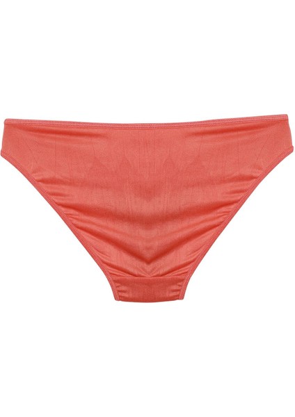 Kadın Mercan Rengi Dantel Detaylı 2'li Slip modelleri