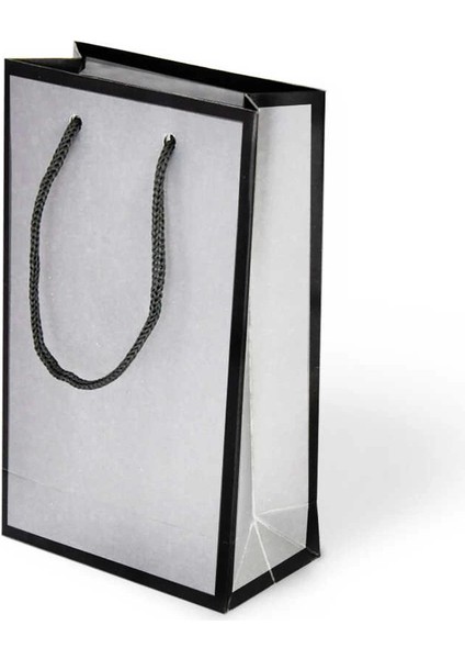 Mat Gümüş Karton Çanta 26X40