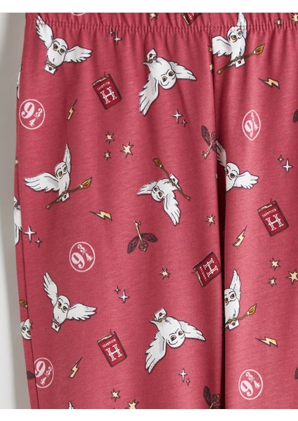 Yeni Sezon Beli Lastikli Harry Potter Baskılı Kız Çocuk Pijama Alt fiyatları