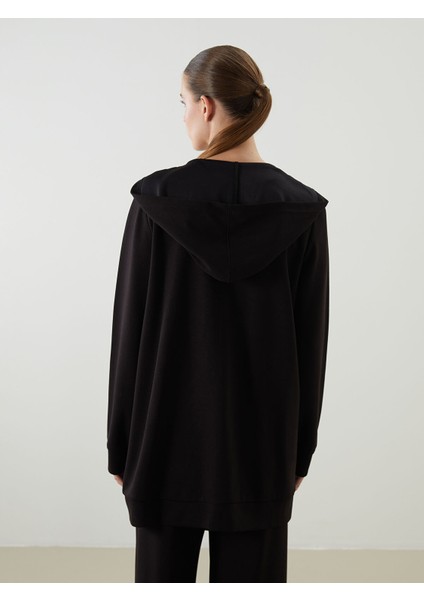 Yeni Sezon Kapüşonlu Oversize Kadın Fermuarlı Sweatshirt indirimleri