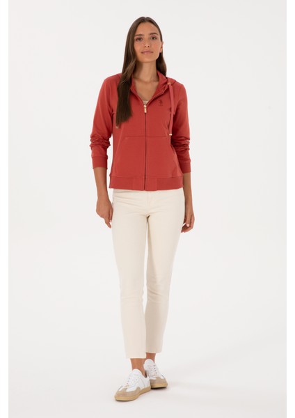 Kadın Gül Kurusu Sweatshirt 50313594-VR026 fırsatları