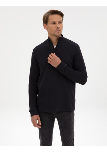 Erkek Siyah Regular Fit Sweatshirt 50309343-VR046 modelleri