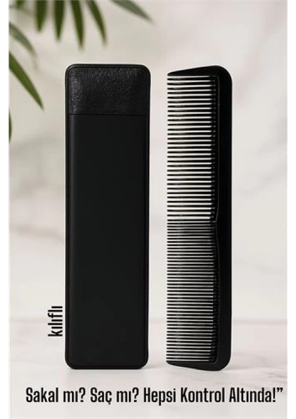 Modacar Kılıflı Cep Tarağı – 14 x 3 cm | Kompakt, Şık ve Taşınabilir Erkek Bakım Tarağı fiyatları