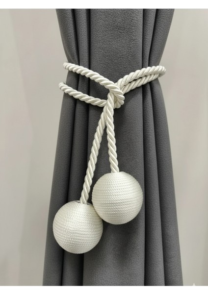 Iki Toplu Yan Bağlama Fon Perde Toplama Aparatı