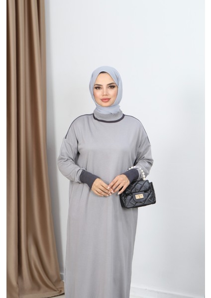 Çift Renk Merserize Elbise modelleri