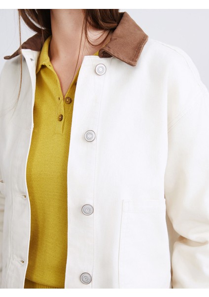 Yeni Sezon Gömlek Yaka Oversize Kadın Ceket modelleri