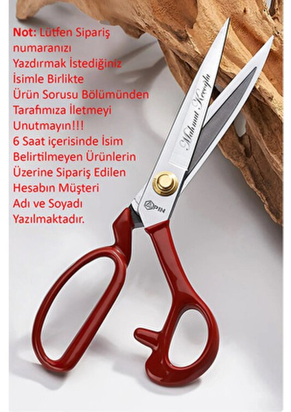 Kumaş Kesim Makası 8 Numara Somunlu Kırmızı Renkli 1 Adet Kesim Aracı fırsatları
