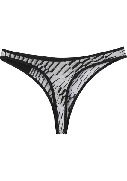 Kadın Siyah Beyaz Desenli 2'li Tanga Slip fiyatları
