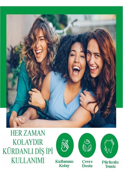 Kürdanlı Diş Ipi 120 Li 1 Paket Kürdanlı Diş Ipi Kürdanı Derinlemesine Diş Arası Temizlik Plak ve Tartar Karşıtı Diş Eti Dostu indirimleri