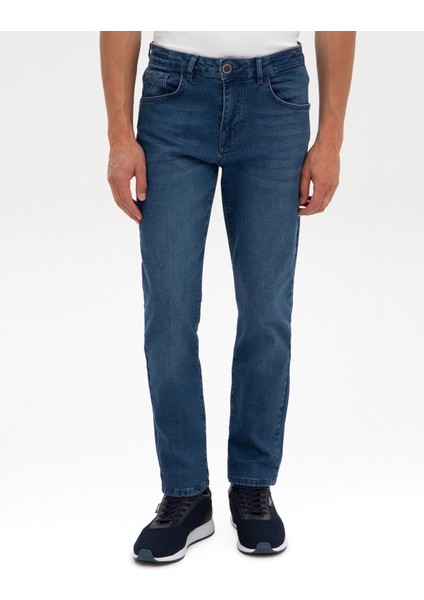 Erkek Mavi Slim Fit Jean Pantolon 50315260-VR036 fiyatları