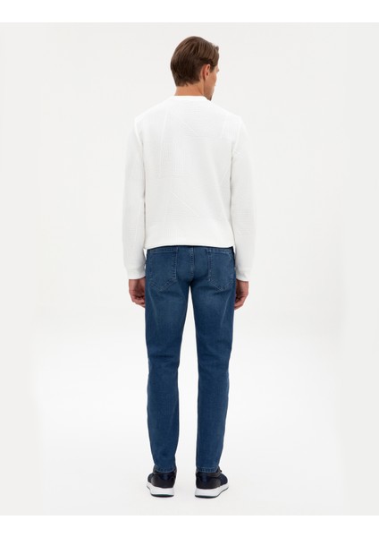 Erkek Mavi Slim Fit Jean Pantolon 50315260-VR036 fırsatları