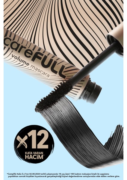 Carefull Volume Besleyici Etkili Yoğun Hacim Veren Siyah Maskara (000 Black) 8682536084093 indirimleri