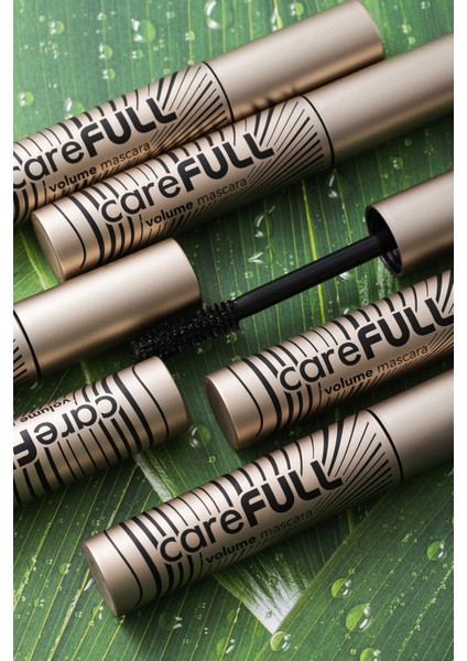 Carefull Volume Besleyici Etkili Yoğun Hacim Veren Siyah Maskara (000 Black) 8682536084093