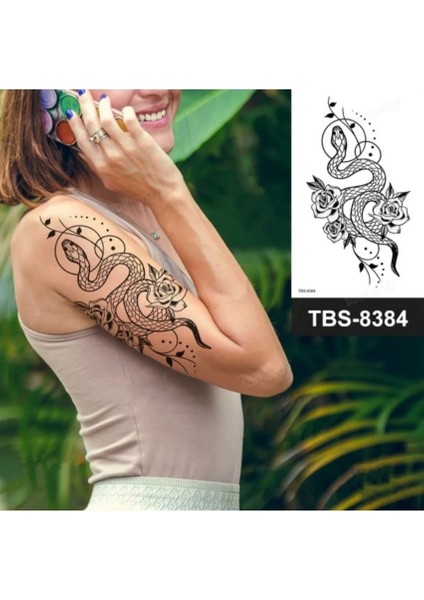 Geçici Yılan Figürlü Dövme Tattoo