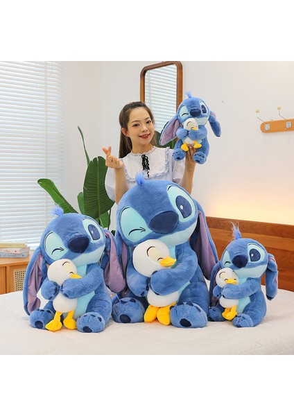 Sevimli Sarılma Ördek Stitch Bebek Peluş Bebek Çocuk Oyuncak Yastık Rahatlatıcı Bebek (Yurt Dışından) modelleri