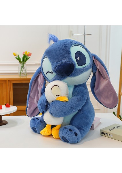 Sevimli Sarılma Ördek Stitch Bebek Peluş Bebek Çocuk Oyuncak Yastık Rahatlatıcı Bebek (Yurt Dışından) fırsatları