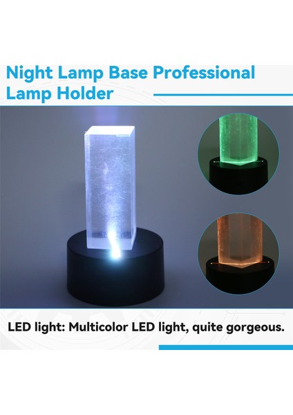 2 Paket 3D Gece LED Işık Lambası Taban + Uzaktan Kumanda + USB Kablosu, 16 Renk Işık Gösterisi Ekran Akrilik Siyahı (Yurt Dışından) indirimleri