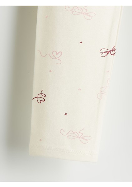 Yeni Sezon Beli Lastikli Kız Çocuk Tayt 2'li modelleri