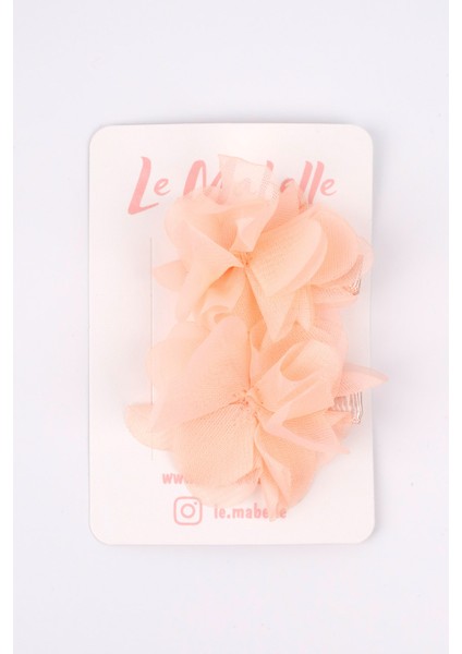 Somon 2'li Tül Çiçek Kız Çocuk Klips Toka Set modelleri