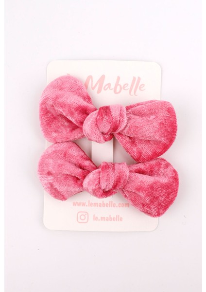 Pembe 2'li Kadife Kız Çocuk Klips Toka fırsatları