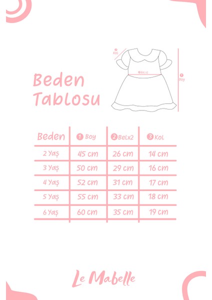 Beyaz Bebe Yakalı Fisto Kız Çocuk Elbise - Greta