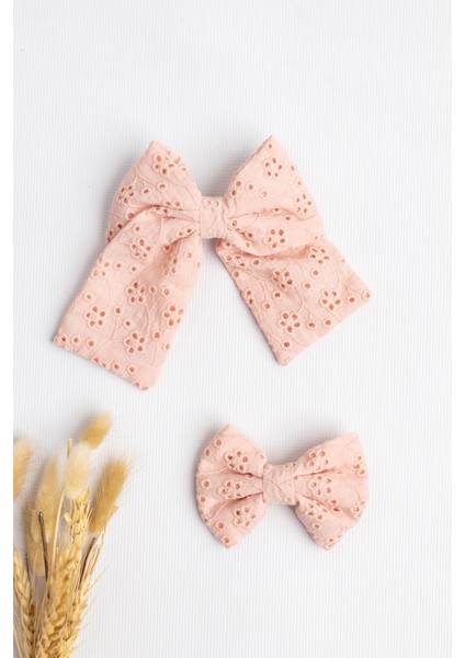 Pudra Fisto Fiyonk Anne Kız Toka Set fiyatları