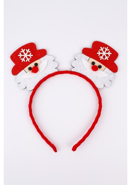 Kırmızı Noel Baba Detaylı Kız Çocuk Taç modelleri