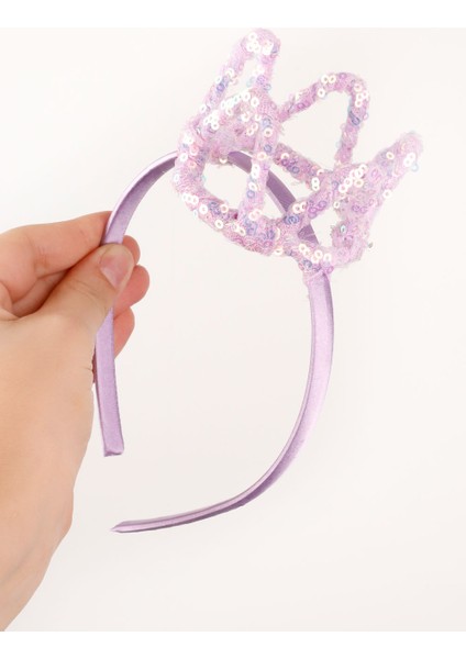 Lila Pullu Minik Kraliçe Kız Çocuk Taç fiyatları