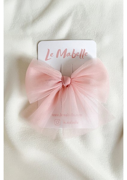 Pudra Tül Fiyonk Kız Çocuk Klips Toka modelleri