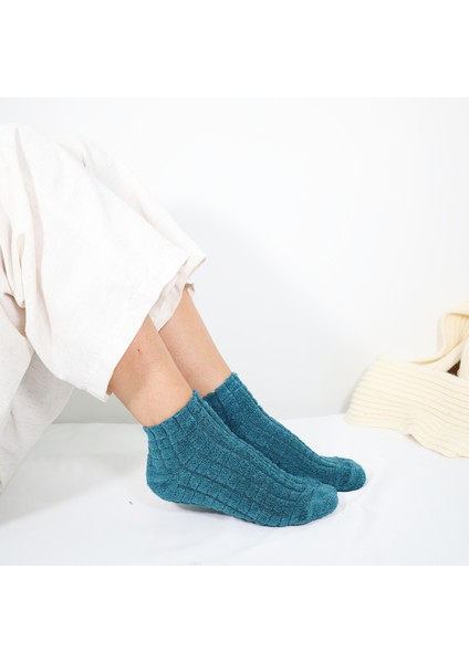 Kadın Kabartma Kışlık Ters Havlu 6 Çift Karma Renk Çorap Seti fırsatları