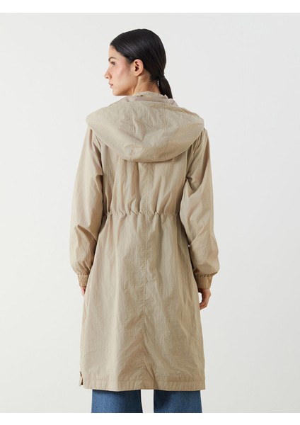 Yeni Sezon Kadın Kapüşonlu Düz Yağmurluk indirimleri