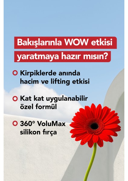 Volume Up Mascara Yoğun Hacim ve Lifting Etkili Kat Kat Uygulanabilir Maskara (000 Black) 8682536100724 fiyatları