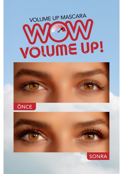 Volume Up Mascara Yoğun Hacim ve Lifting Etkili Kat Kat Uygulanabilir Maskara (000 Black) 8682536100724 fırsatları