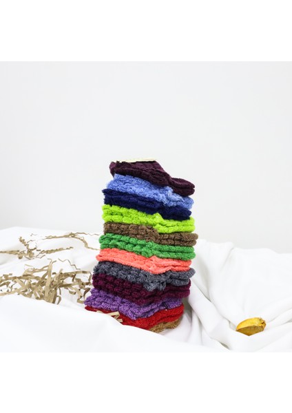 Kadın Kabartma Kışlık Ters Havlu 6 Çift Karma Renk Çorap Seti indirimleri