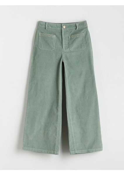 Yeni Sezon Wideleg Kız Çocuk Kadife Pantolon