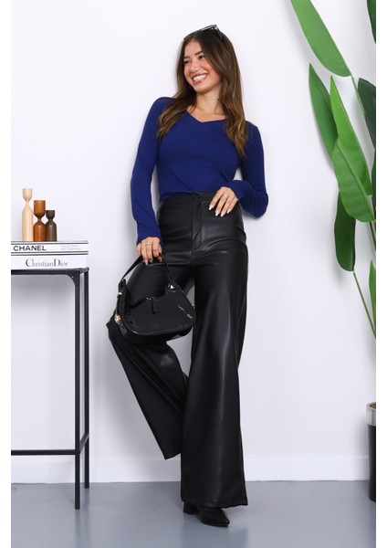 Lacivert V Yaka Modal Bluz fiyatları