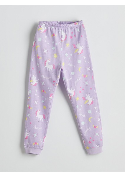 Yeni Sezon Bisiklet Yaka Kız Çocuk Pijama Takımı indirimleri