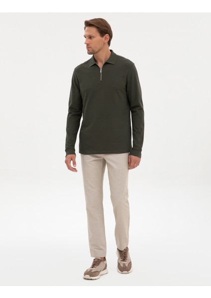 Erkek Bej Ex. Slim Fit Kumaş Pantolon 50311818-VR011 modelleri