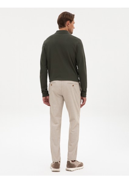 Erkek Bej Ex. Slim Fit Kumaş Pantolon 50311818-VR011 fırsatları