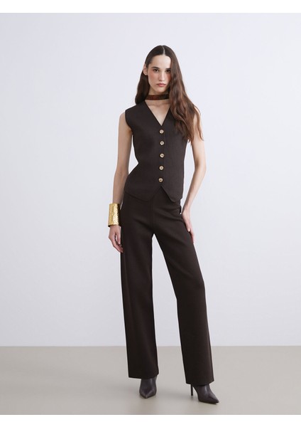 Yeni Sezon V Yaka Kadın Triko Yelek fiyatları