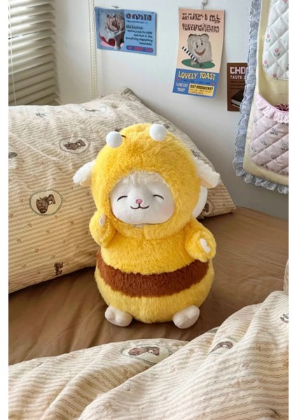 Kostümlü Kuzu Peluş Oyuncak (25CM) - Arı