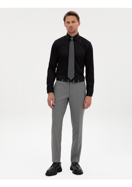 Erkek Füme Slim Fit Kumaş Pantolon 50317637-VR058 modelleri