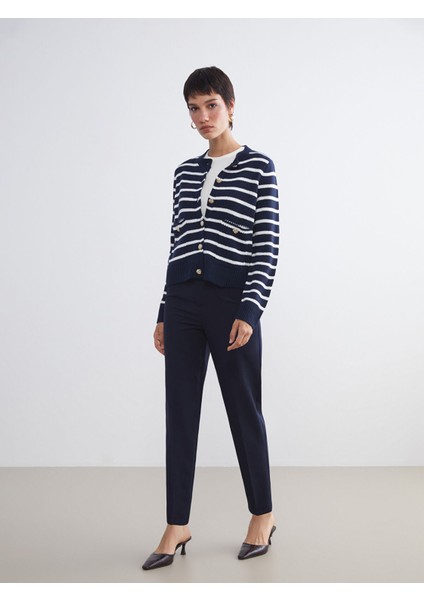 Yeni Sezon Dar Fit Pileli Kadın Pantolon