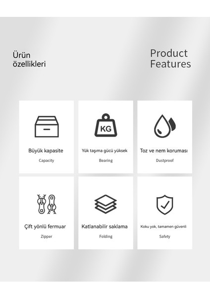 Giysi Depolama Sepeti Yorgan Depolama Çantası Kirli Çamaşır Sepeti Dolap Yatakhanesi Hareket Kutusu Bagaj Depolama Sepeti Büyük Kapasiteli (Yurt Dışından) fiyatları