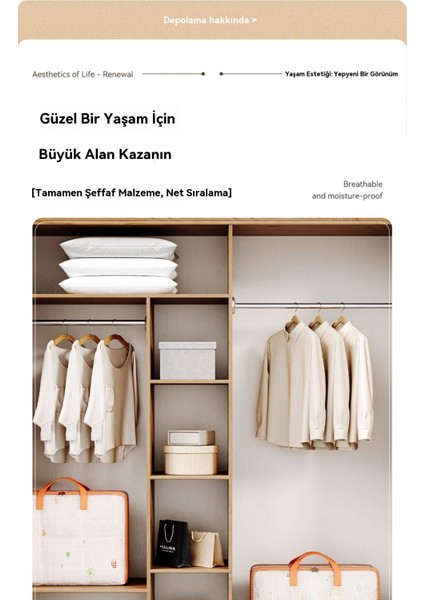 Pvc Klip Örgü Yorgan Saklama Çantası Giysi Bagaj Hareket Paketleme Çantası Organizatör Çantası Dokuma Çantası Taşınabilir Depolama (Yurt Dışından) fırsatları